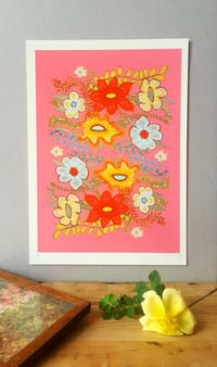 Image 2 of PINK FLOWER SENSATION - LIMITED EDITION - GICLEE PRINT