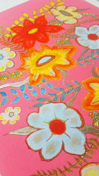 Image 3 of PINK FLOWER SENSATION - LIMITED EDITION - GICLEE PRINT