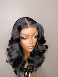 Image 2 of 16” HD 5x5 closure wig