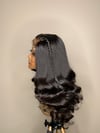 18” 5x5 HD closure wig w/ 2braids 