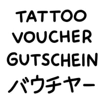 Tattoo voucher (hand-painted)