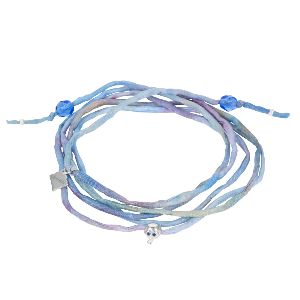 Image of Mini Skull Silk Bracelet/ Necklace