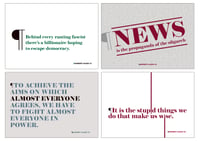 Image 1 of Monbiot Maxims - 20 A6 cards