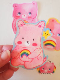 Image 4 of Pink care bear sticker pack 