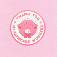 Image 2 of Chansey Sticker (tiny)