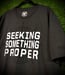 Image of S&P-“Seeking Something” Tee (Graphite Blk./Blk./White)