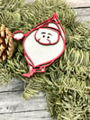 Tree Pose Yoga Santa Ornament