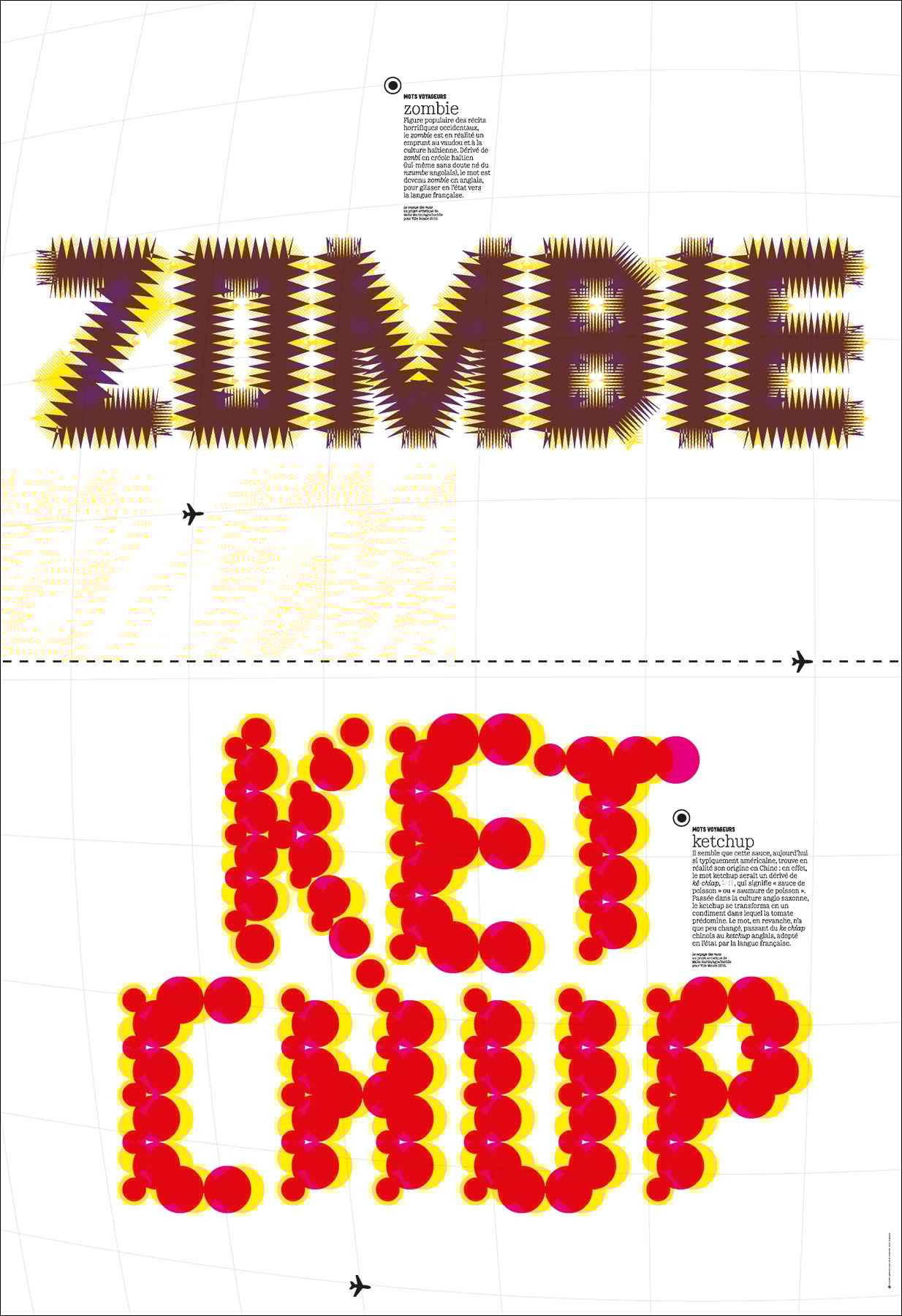 Image of Mots voyageurs - poster “zombie/ketchup”