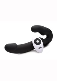 Strap U Urge Rechargeable Silicone Strapless Strap On with Remote Control