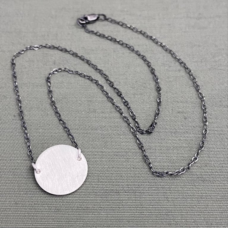 Small Sterling Silver Monarch Butterfly Mandala Necklace  Image 5