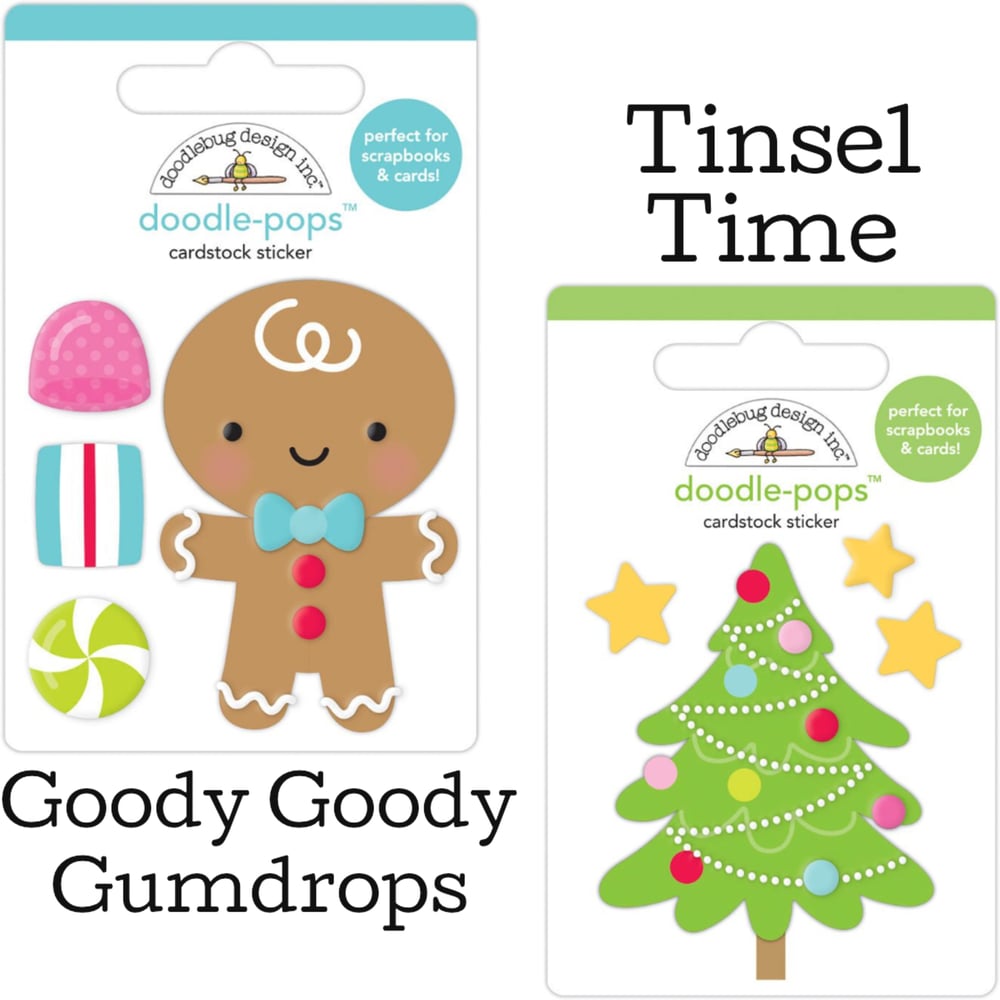 Echo Park A Gingerbread Christmas Elements Cardstock Stickers