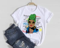 Afro Woman Words