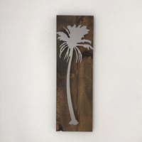 Image 2 of Palm Tree on Knotty Alder