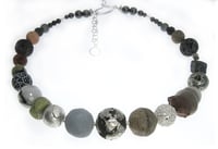 Image 2 of Silvered Lava Pot Pourri Necklace