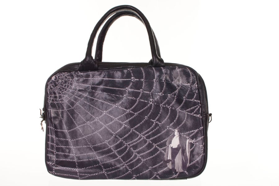 Image of Bela Lugosi caught in the Spider Web Large Handbag