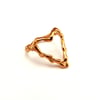 Melted Heart Ring - Rose Gold