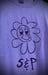 Image of S&P-“Smiley Daisy” X Darah’s Doodles Logo Tee (Violet/Dk.Purp)