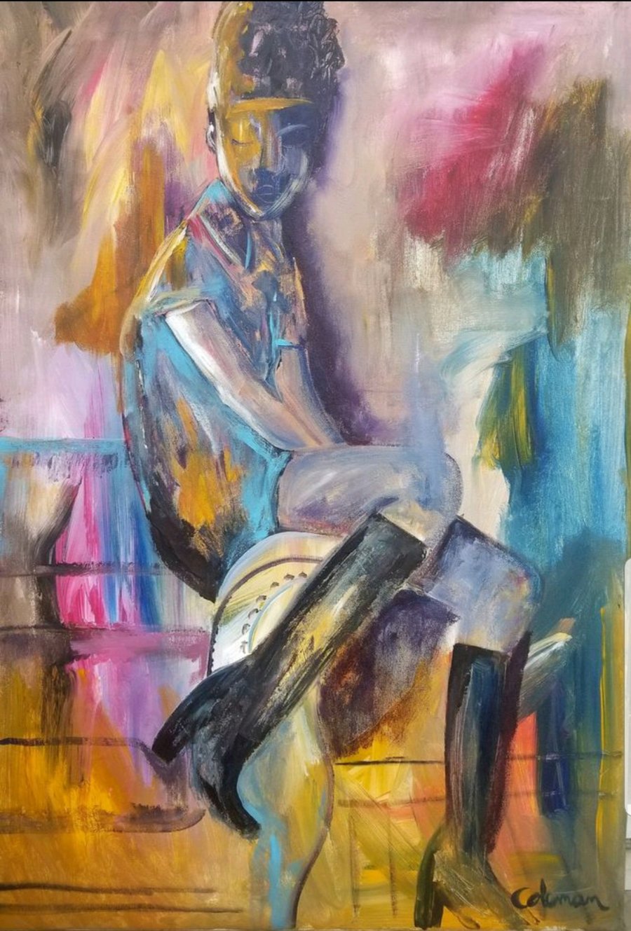Image of Woman on Armchair