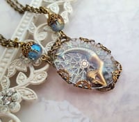 Image 2 of Mermaid Necklace - Art Nouveau Siren Pendant - Handcrafted Unique Jewelry