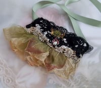 Image 5 of Fairytale cuff bracelet, Textile jewelry with bead embroidery