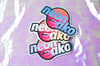 Holographic Neon Ako Logo Sticker