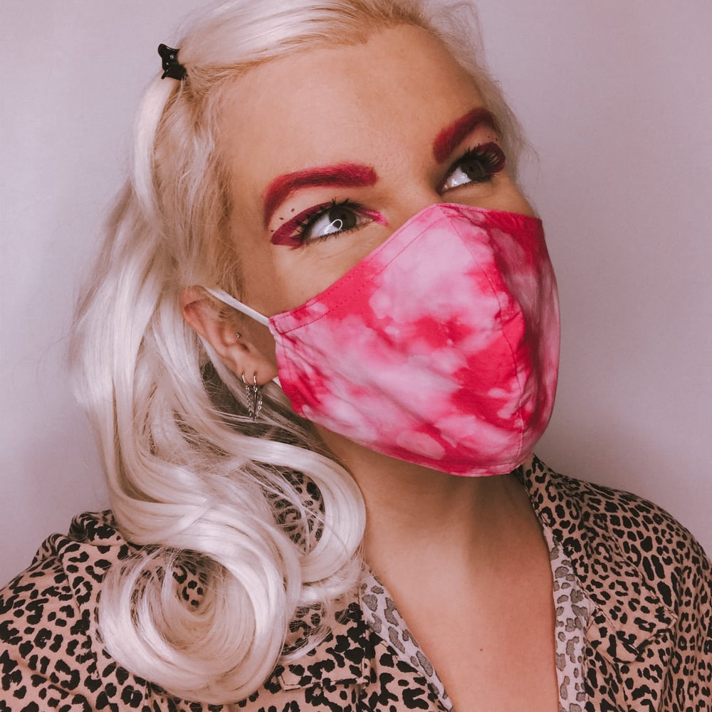 Image of PINK Bleach Splatter Mask