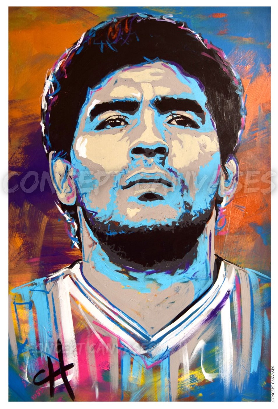 Image of Maradona ‘Man Without Equal’ A3 Print 
