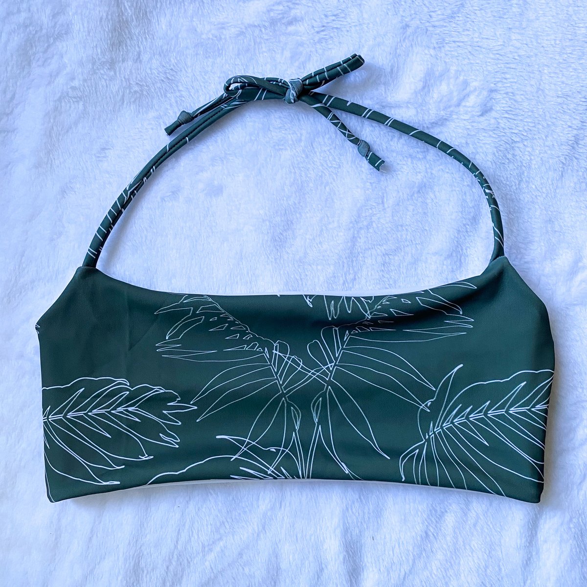 Image of LEXI HALTER TOP: FOREST FERNS 