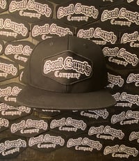 Image 2 of NORMAL BLK SNAP BACK LOGO HAT 