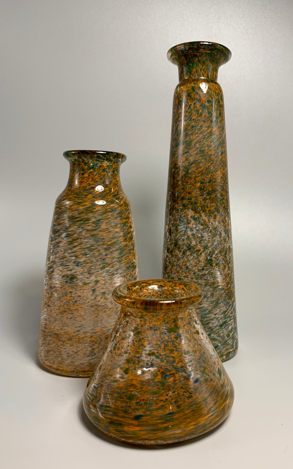 Small Vase Set ( Orange, Blue, Green )
