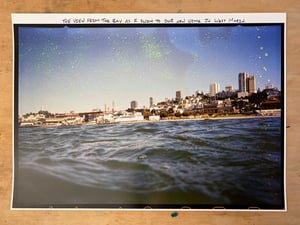 The View From The Bay As I Swim To Our New Home In West Marin