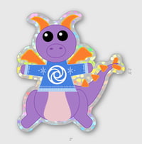 Dragon Sweater Glitter Sticker 