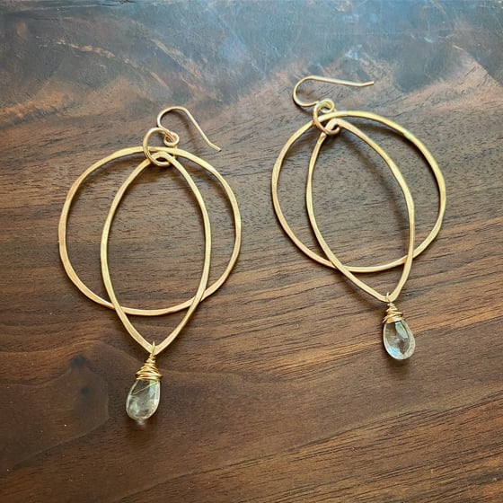 Image of Gold Eclipse earrings