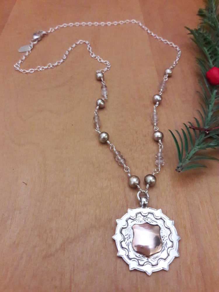 Image of Champagne Topaz with star fob, item 1QG