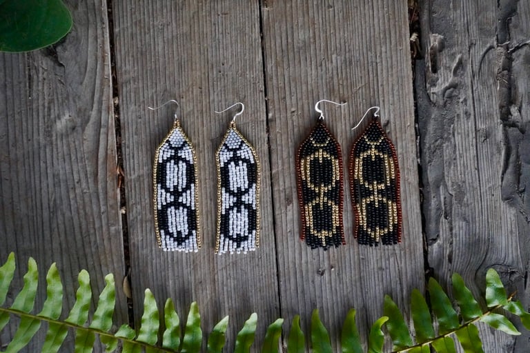 Beaded Chain Danglers Image 3