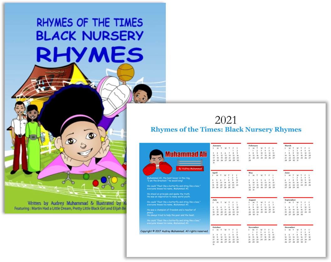 Rhymes of the Times Black Nursery Rhymes w/ Muhammad Ali Calendar
