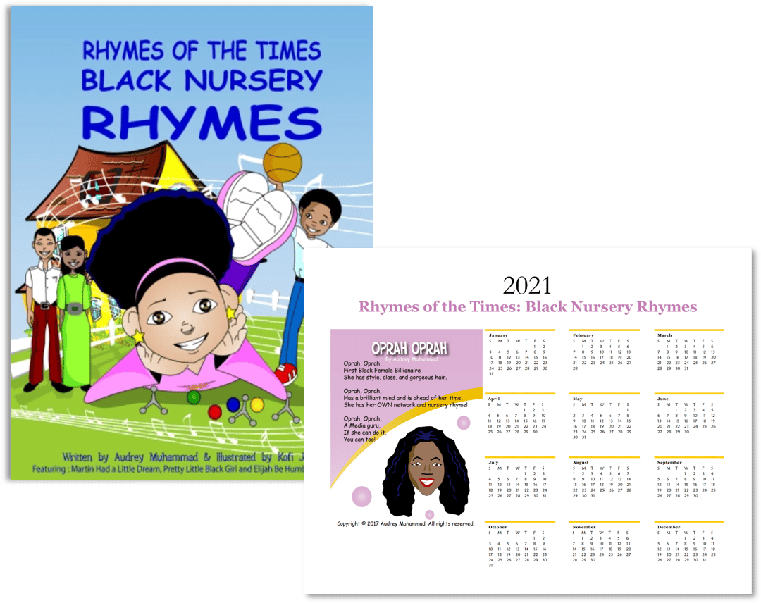 Rhymes of the Times Black Nursery Rhymes w/ Oprah Winfrey Calendar