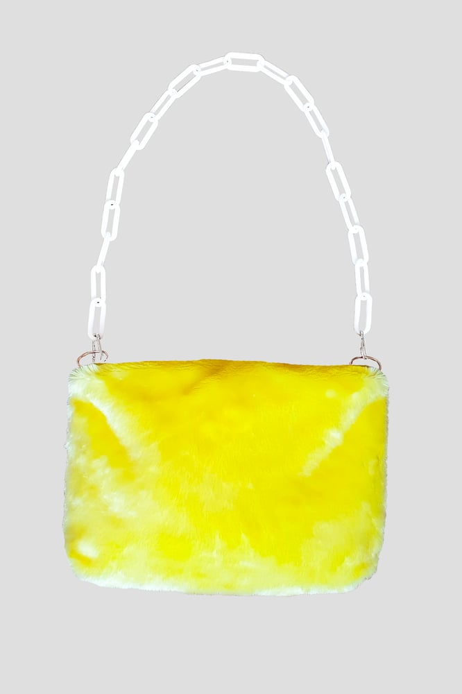 Image of Fluffy Yellow Purse