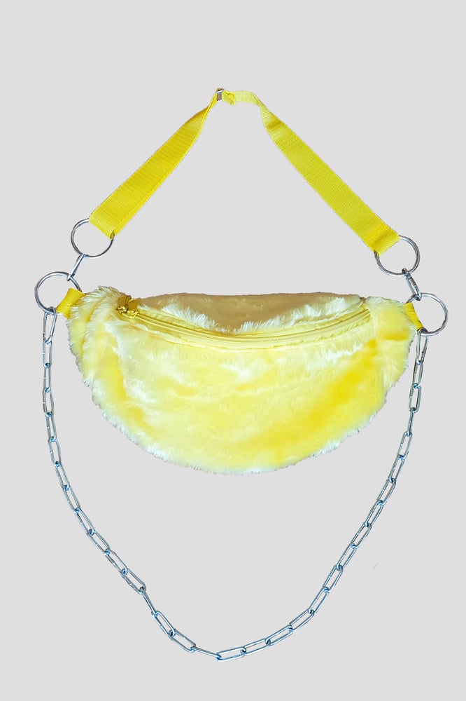 Image of Yellow Fluffy Fanny Pack 