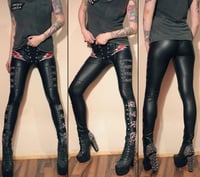 Image 1 of Pants with leopard and lightningbolts