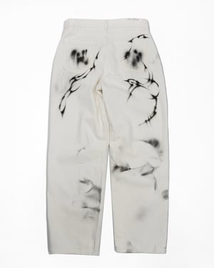 Image of COLD F33T - A Whole Heart Jeans (White)