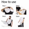 Men Facial Hair Beard Trimmings Catcher Whiskers Bib Shaving Apron Cape Cloth Kit with 2suction cups