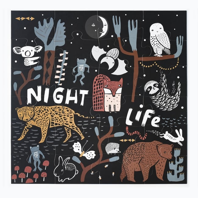 Wee Gallery Night Life Floor Jigsaw Puzzle