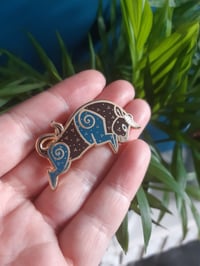 Image 2 of The Brown Bull Of Cooley - Hard Enamel Pin