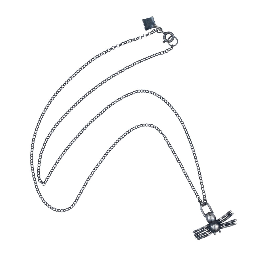 Image of Small Spider Sterling Silver Pendant