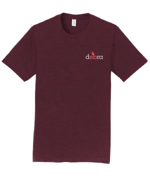 Image of Right-side-out debra t-shirt - maroon