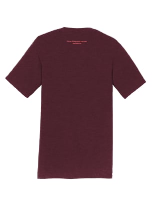 Image of Right-side-out debra t-shirt - maroon