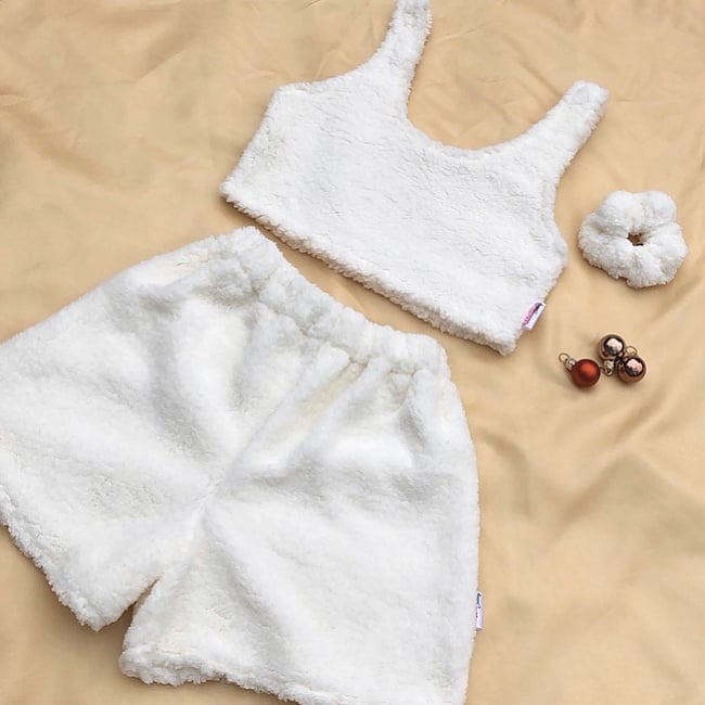 Multiple colours* Teddy crop top 