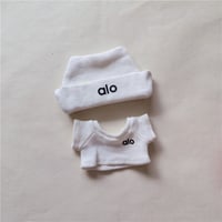 Image 10 of 15 17cm For Labubu Doll Badminton Sports Flat Hat Pants Clothes Sweater Pleated Skirt Outfit Clothin