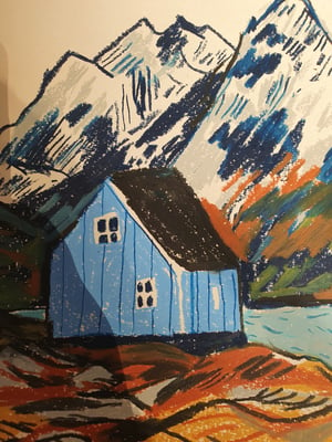 Image of ORIGINAL "Det blå huset" 